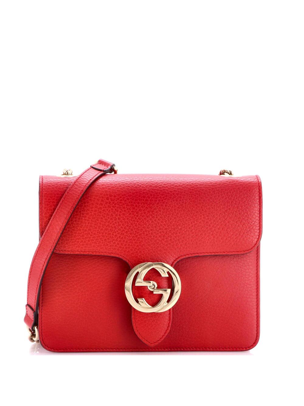 Gucci Interlocking Shoulder Bag Leather #348301G88B